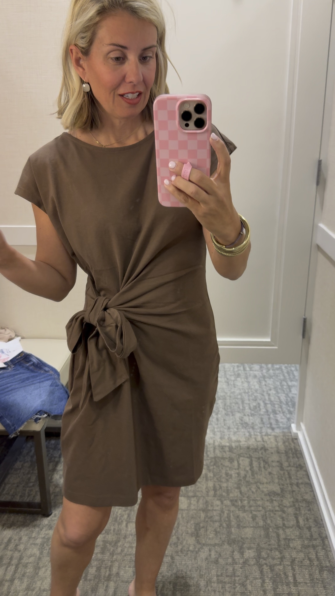 Hands down getting this one (in xs) in this color and a stripe~

Top & skirt- top s, skirt 0
Cream top- 0
Green dress- s
Brown dress- s (need xs)
Top and shorts- xs blouse, s tank (need xs), 2 shorts (need 0)
Check set- s top, s skirt 
Tee & shorts- xs tee (need s), 26 shorts
Block print dress- xs

#LTKootd #LTKdayinmylife #LTKmomlife