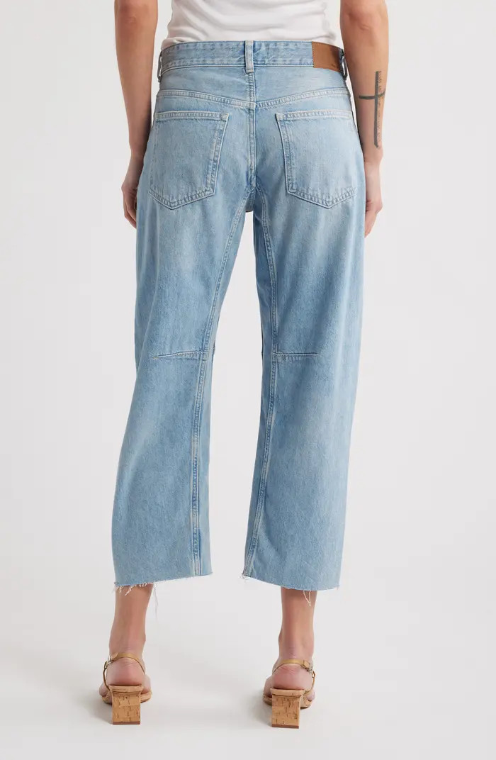 The Petite Darted Barrel Leg Jeans | Nordstrom