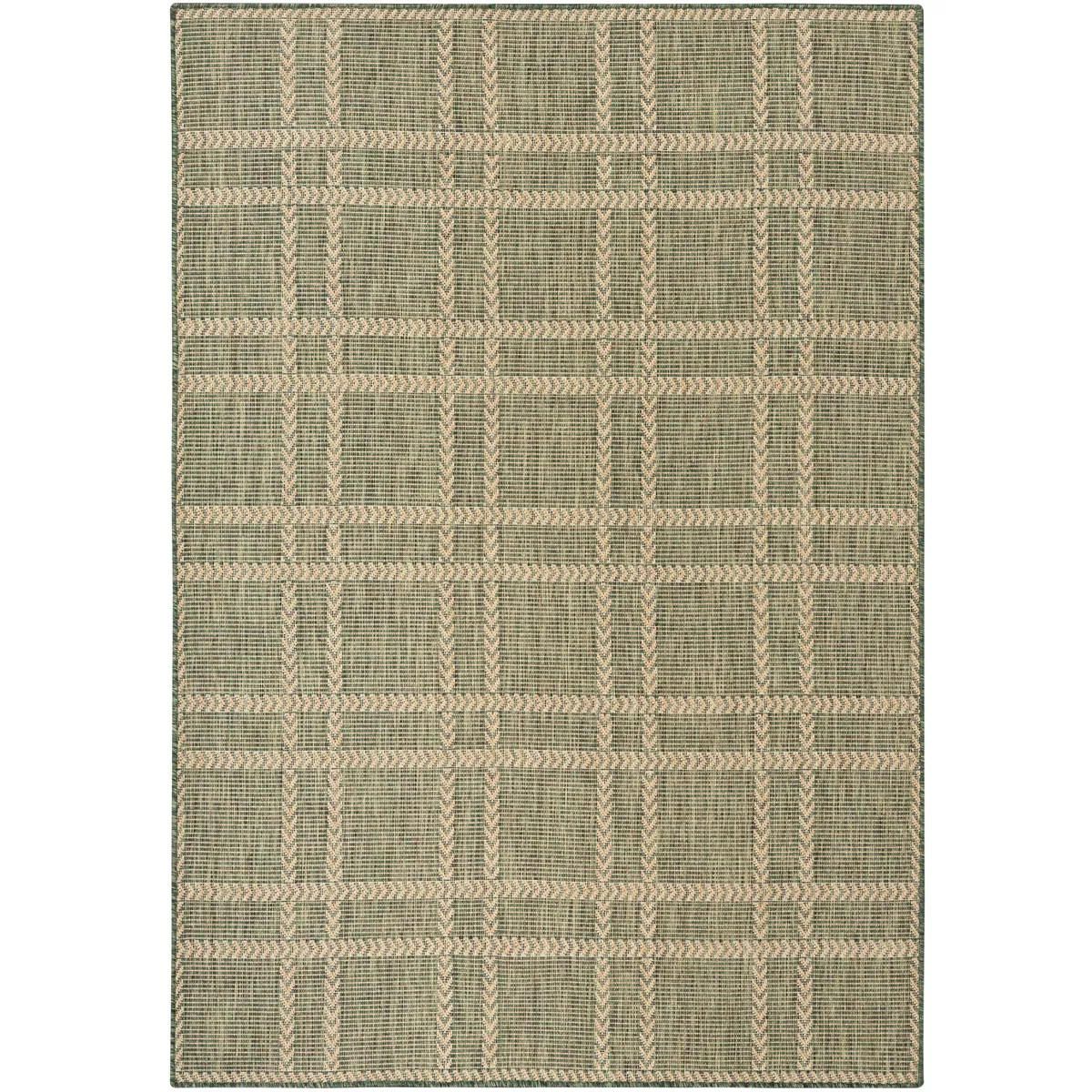 Nourison Horizon Indoor/Outdoor 6' x 9' Green Modern Rug | Target