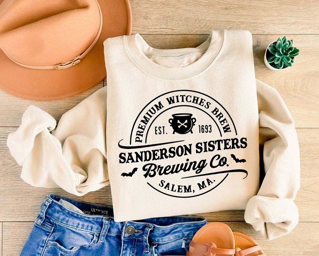Sanderson Sister Brewing Co Sweatshirt Sanderson Sisters - Etsy | Etsy (US)