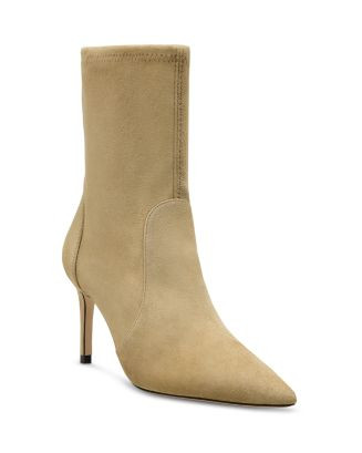 Stuart Weitzman Women's Stuart Power 75 Suede Zip Booties | Bloomingdale's Shoes | Bloomingdale's (AU)