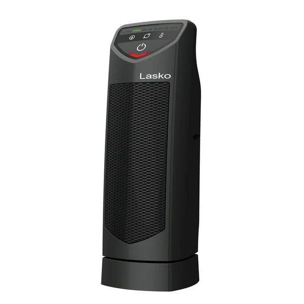 Lasko 1500W 14" Personal Oscillating Ceramic Electric Tower Space Heater, CT14320, Black - Walmar... | Walmart (US)