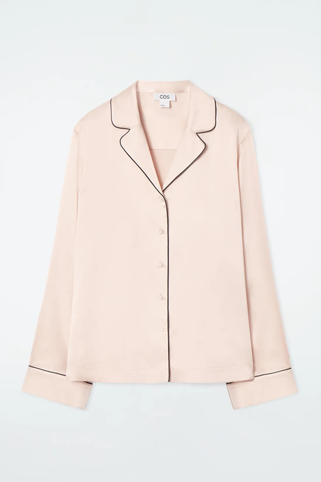 PIPED SILK PYJAMA SHIRT | COS UK
