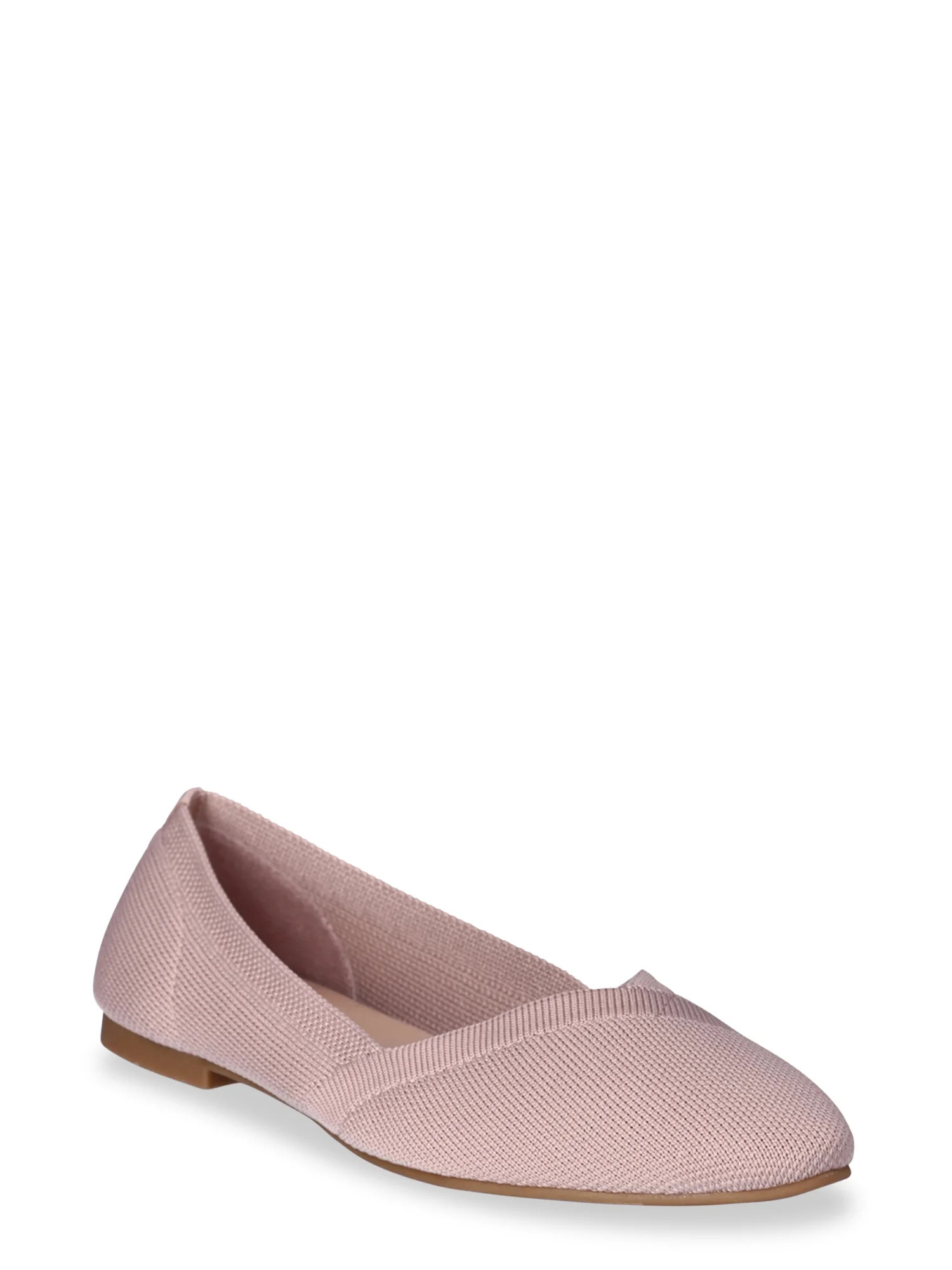 Time and Tru Women's Knit Ballet Flats | Walmart (US)