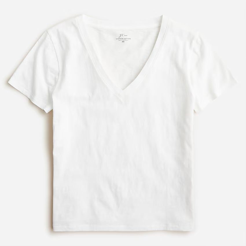 New vintage cotton V-neck T-shirt | J.Crew US