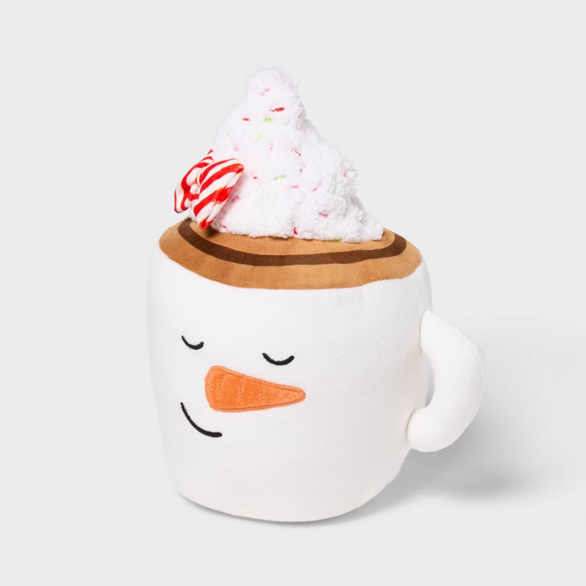 Hot Cocoa Kids' Holiday Mini Weighted Stuffed Plush Throw Pillow Ivory - Pillowfort™ | Target