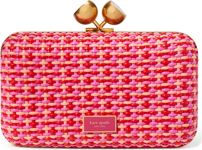 kisslock woven clutch | Nordstrom