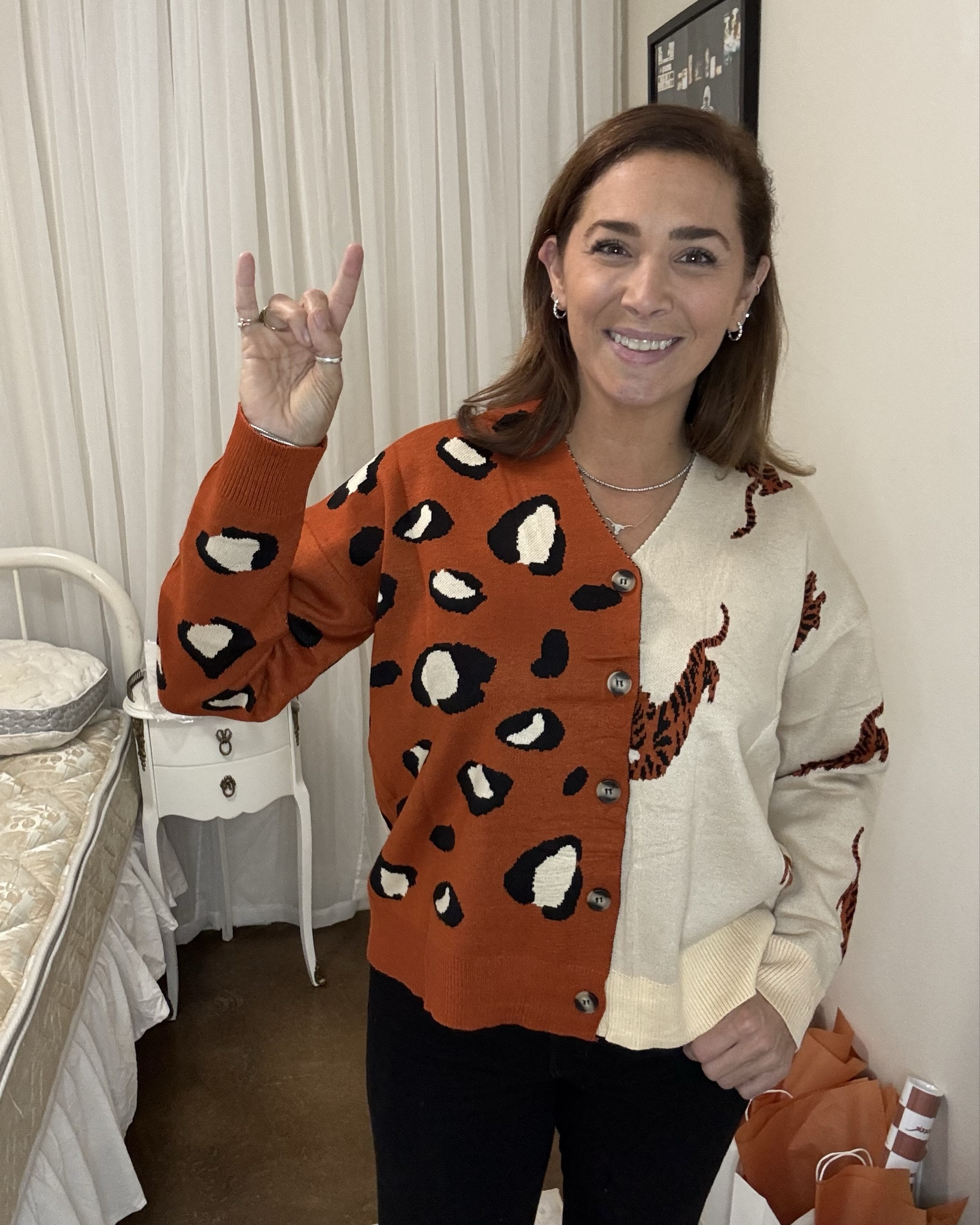 How fun is this $37 two tone Burnt Orange and apricot sweater? I’ve never seen  anything like it! 

#LTKWorkwear #LTKFindsUnder50