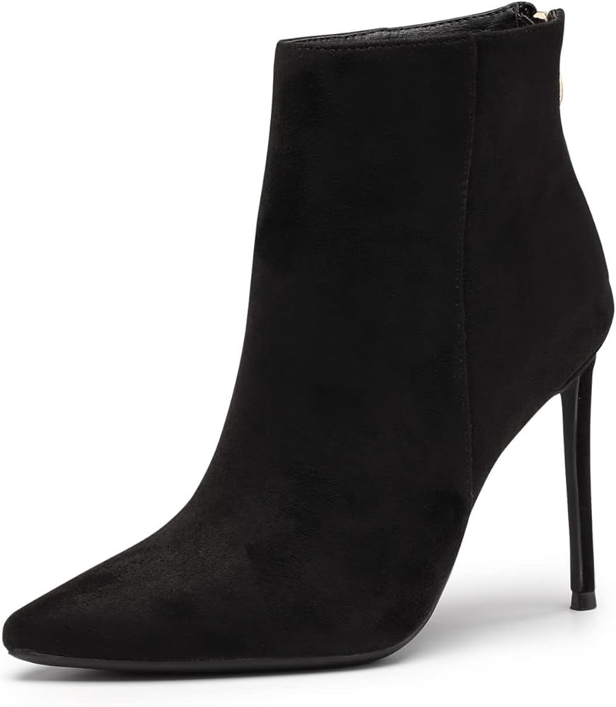 Elisabet Tang Women Heeled Ankle Booties,Sexy Pointed Toe 4.3 inch Stiletto High Heel Fashion Ank... | Amazon (US)