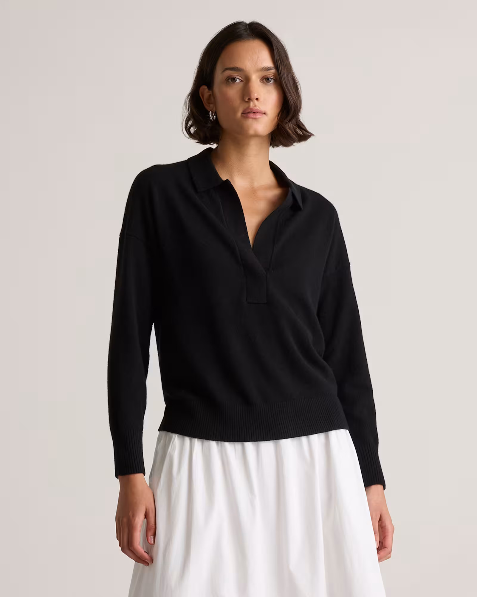 Mongolian Cashmere Polo Sweater | Quince