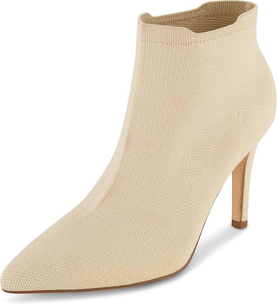 CUSHIONAIRE Women's Genie Stretch Knit Heel Bootie +Memory Foam padding, Wide Widths Available | Amazon (US)