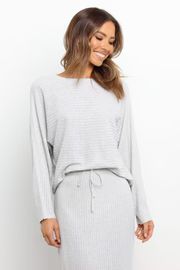 Tabatha Knit Sweater - Grey | Petal & Pup (US)
