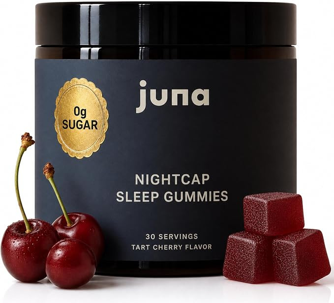Juna Nightcap Sleep Gummies, Plant-Based Melatonin, Non-Groggy, 0g Sugar | Amazon (US)