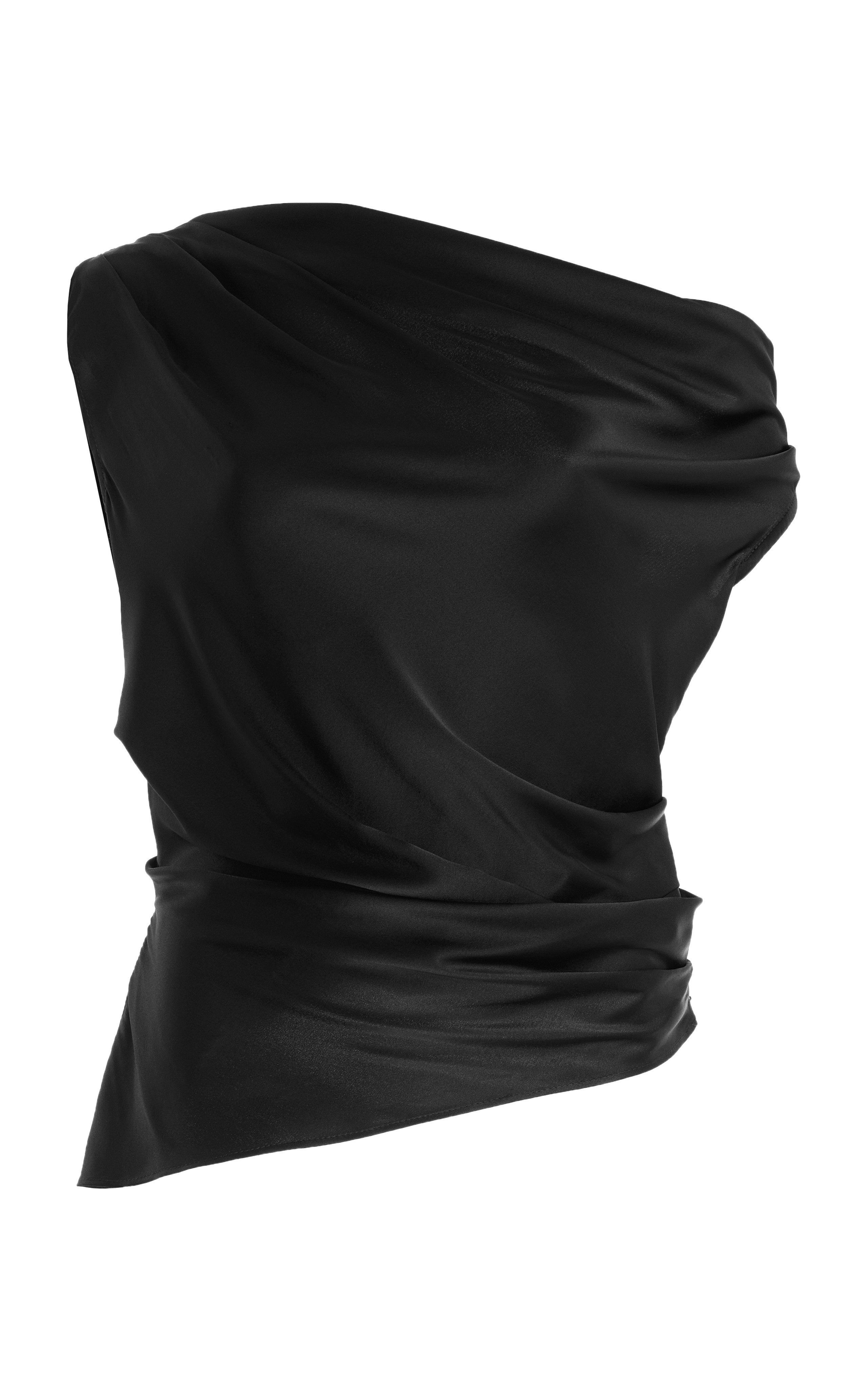 Phare Draped Stretch-Silk Top | Moda Operandi (Global)