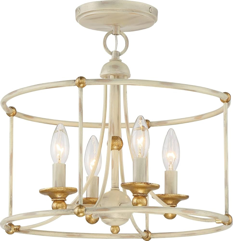 Minka Lavery 1049-701 Westchester County Metal Frame Candle Semi Flush Ceiling Light, 4-Light 240... | Amazon (US)