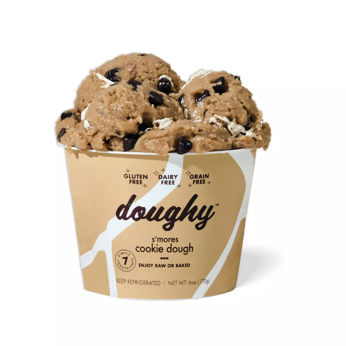 doughy Gluten Free Ready To Eat S'mores Cookie Dough - 6oz | Target