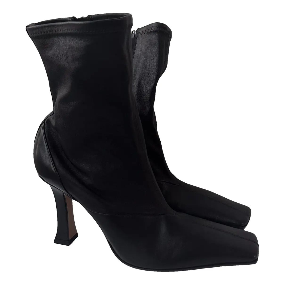 Madame leather mocassin boots | Vestiaire Collective (Global)