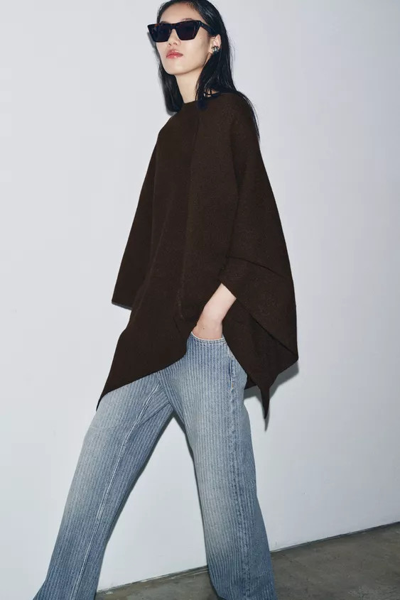 KNIT CAPE | Zara US