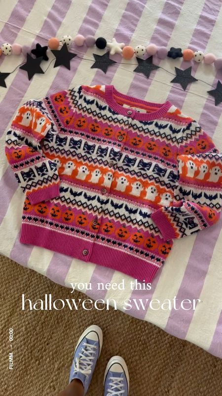 Girls Halloween sweater 🖤🩷🖤

#LTKkids #LTKSeasonal #LTKBacktoSchool