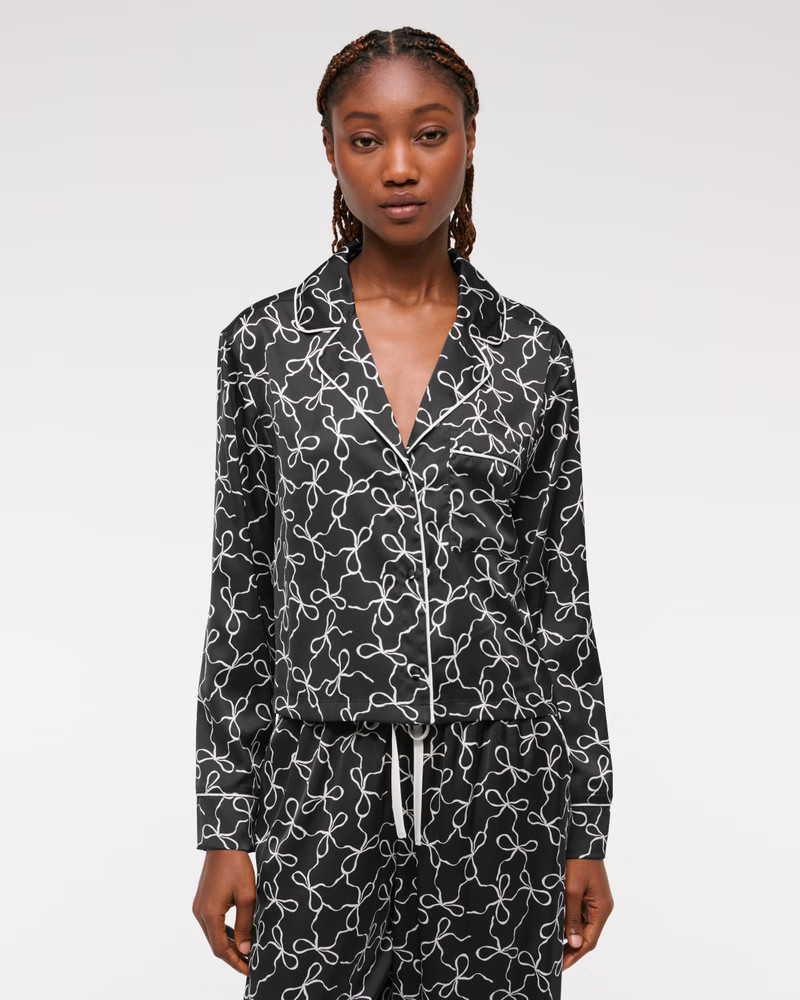 Satin Sleep Shirt | Abercrombie & Fitch (US)