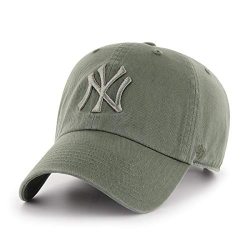 '47 New York Yankees Clean Up Adjustable Hat - Moss Green, Unisex, Adult - MLB Baseball Cap | Amazon (US)