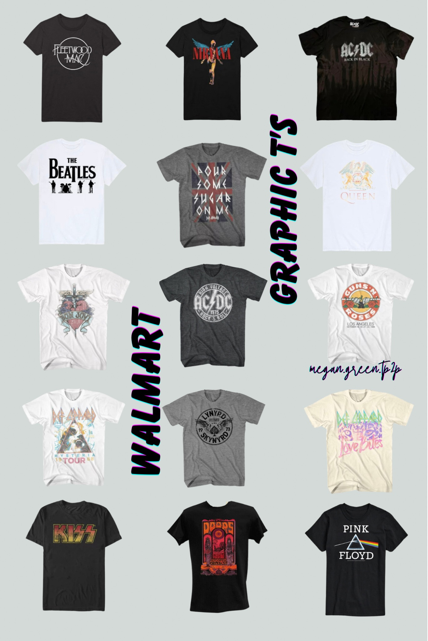 Just some fun Walmart Band T finds for the spring!!!  I mean WHO DOESN’T LOVE A GOOD THROW BACK BAND T!!!!

#LTKfit #LTKFind #LTKunder50