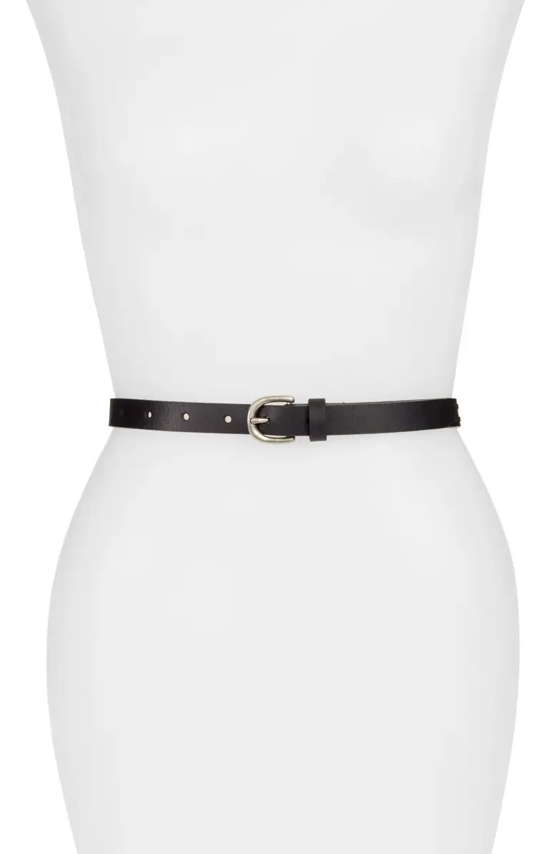 Double Whipstitch Leather Belt | Nordstrom