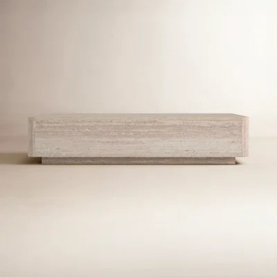 Totka Faux Travertine Rectangular Coffee Table | Wayfair North America