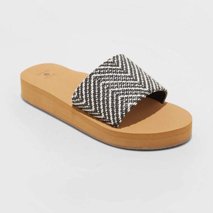 Women's Catalina Platform Slide Sandals - Shade & Shore™ Black | Target