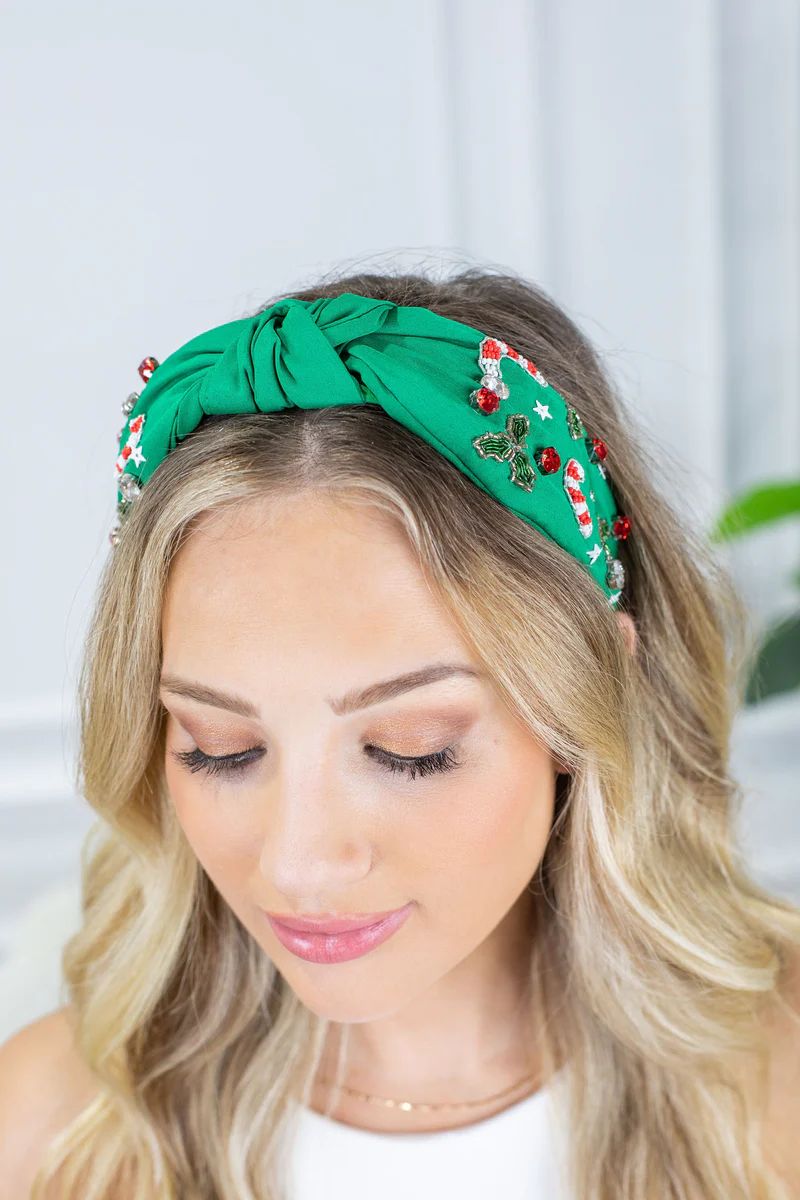 Patti Peppermint Headband- Green | Avara