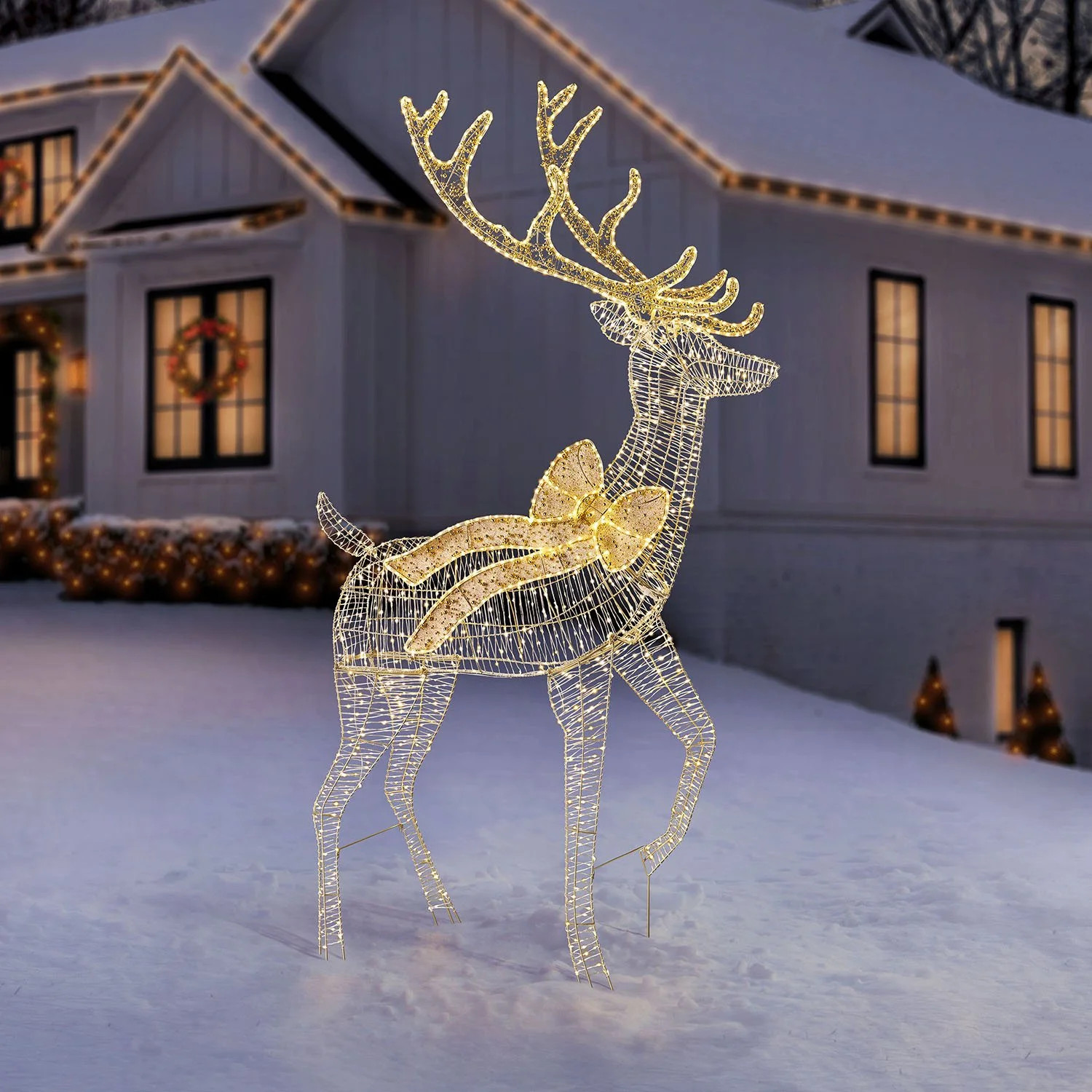 Member's Mark 7' Pre-Lit Twinkling Buck | Sam's Club