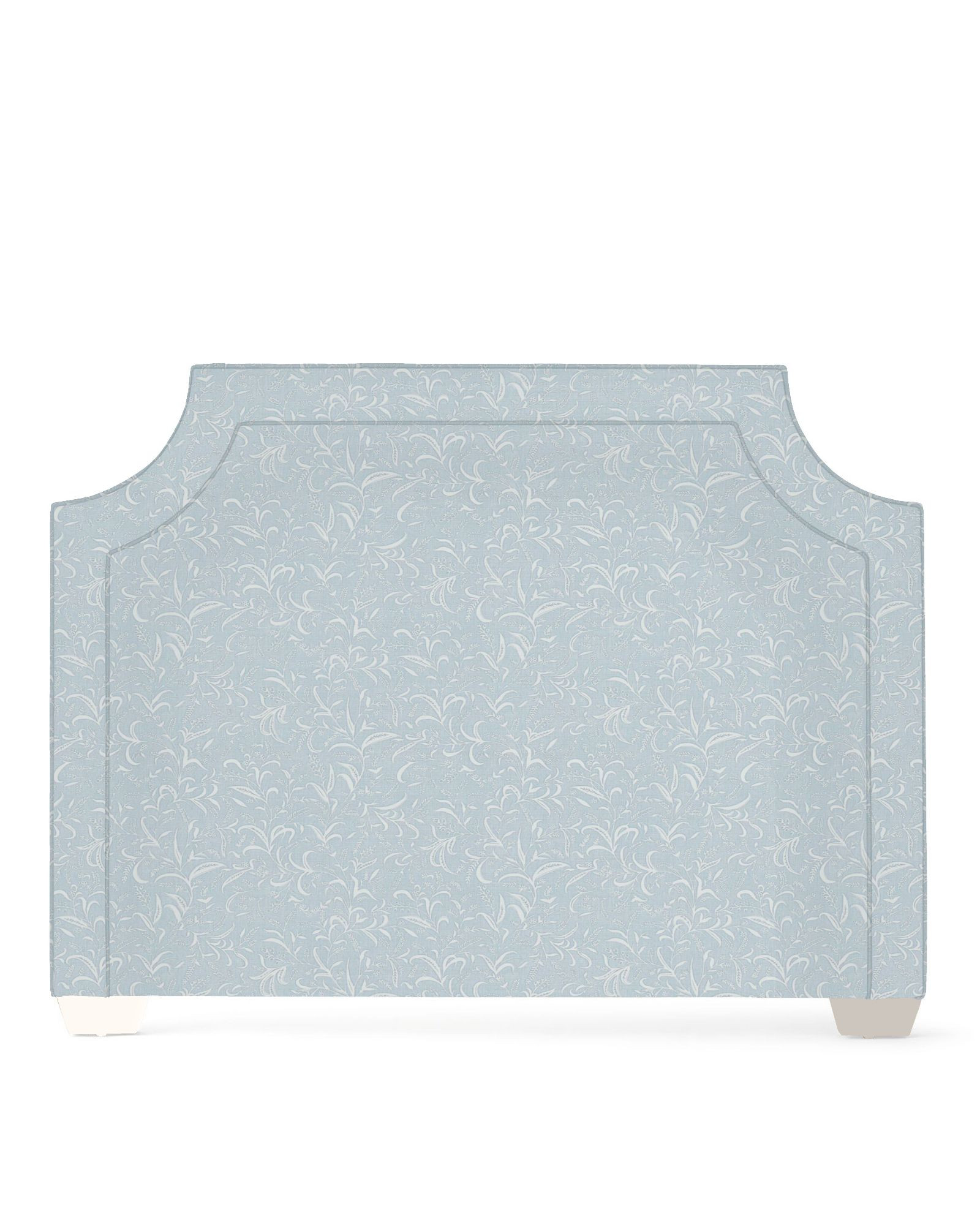 Modern beauty. Opulent curves framed by classic piping. Fully upholstered. A sophisticated sleep. | Serena and Lily