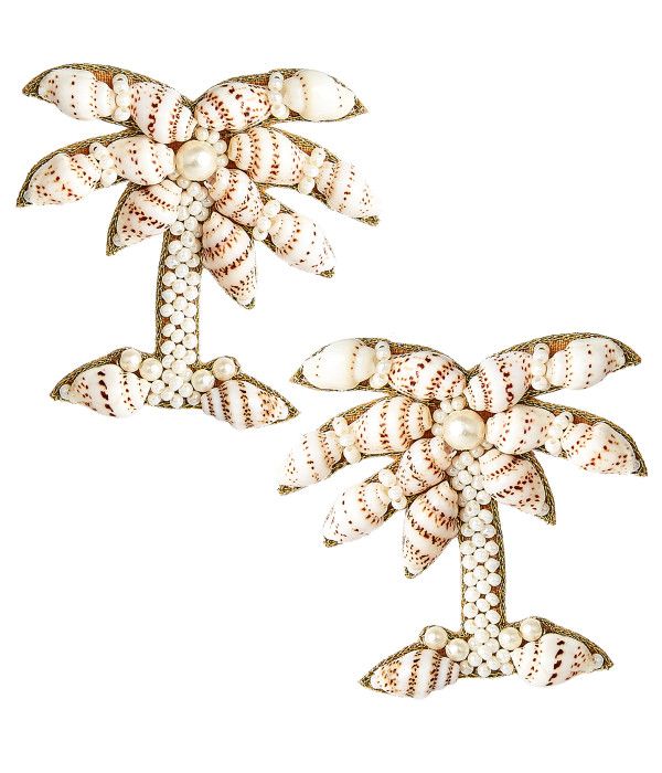 Kiki - Seashell Palm Tree Earring | Lisi Lerch Inc