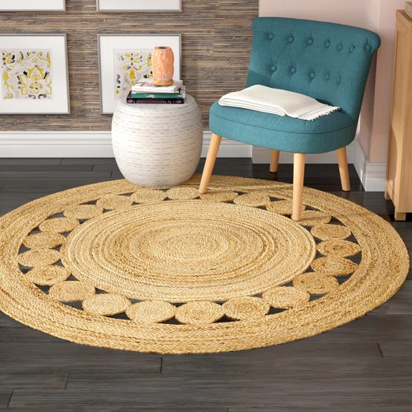Mindy Handmade Flatweave Jute/Sisal Area Rug in Natural | Wayfair North America