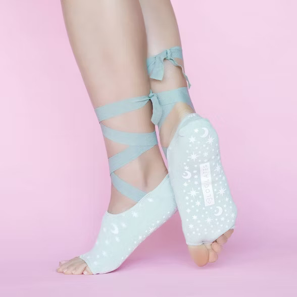 Blogilates Premium Grip Socks - Green | Target