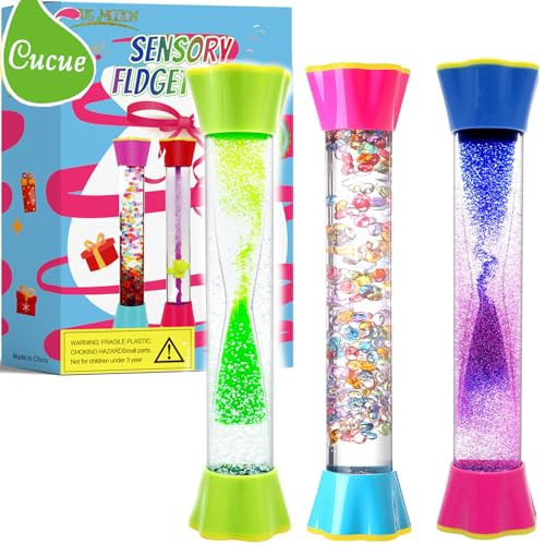 Sensory Fidget Tubes - Stocking Stuffers for Kids & Adults - Liquid Motion Bubbler Sensory Toys - Kids Stocking Stuffers - Colorful Bubble Fidget Toy for Desk & Travel | Amazon (US)