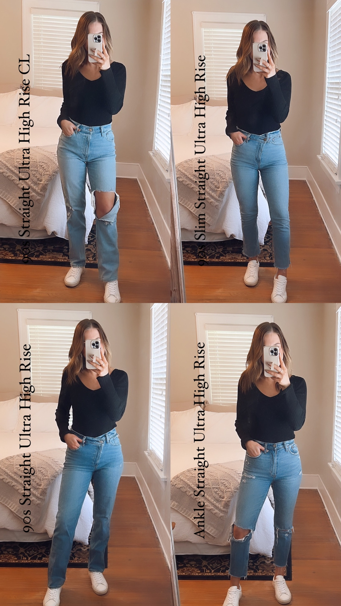 My top 4 fav Abercrombie Jeans! 

20% off code: LTKAF

sizing details:
- 90s Straight Ultra High Rise Curve Love 26R
- Slim Straight Ultra High Rise 26R (I cropped them myself) 
- 90s Straight Ultra High Rise 25R 
- Ankle Straight Ultra High Rise 25R 

#LTKfindsunder100 #LTKsalealert #LTKSale