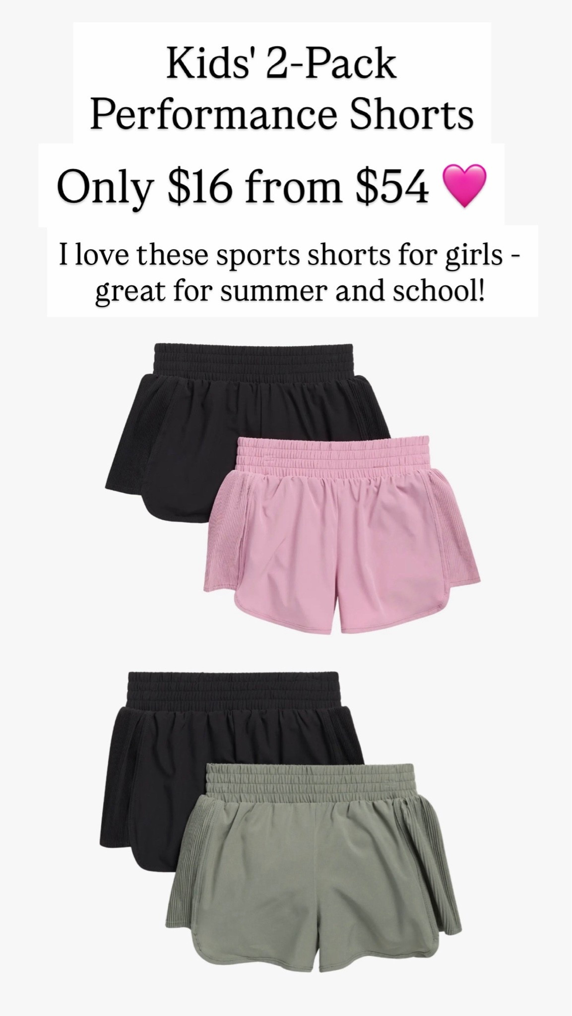 Kids' 2-Pack Dahliana Performance Shorts for $16 from $54

#LTKKids #LTKSaleAlert