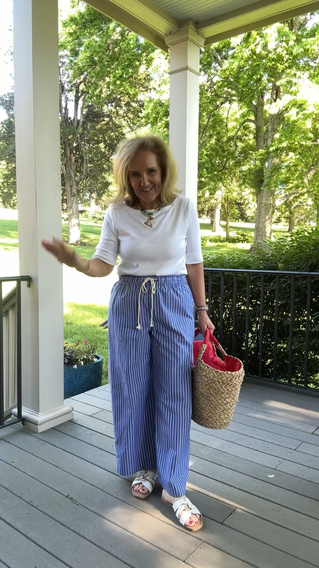 Top from Chicos size 1.0. Also linking one from banana factory. 
Pants are perfect for summer days. Has a coordinating top if you want. Medium petite fits perfect 

Summer outfits 


#LTKFindsUnder50 #LTKOver40 #LTKItBag