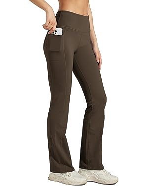 Willit Women's Fleece Lined Pants Yoga Bootcut Thermal Winter Pants High Waisted Flare Leggings W... | Amazon (US)