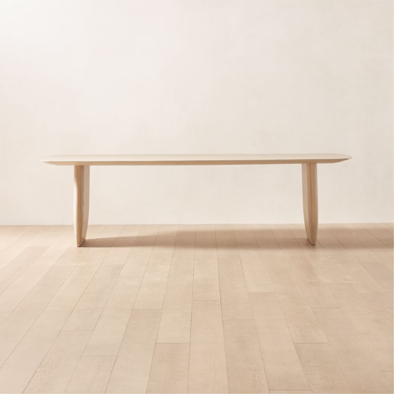 Spigolo Extra-Large Bleached Oak Dining Table | CB2 | CB2