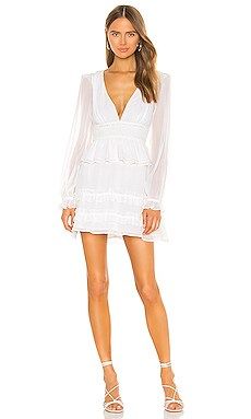 Tularosa Lucianna Mini Dress in Ivory from Revolve.com | Revolve Clothing (Global)