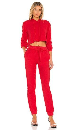 DANIELLE GUIZIO DG Sweatsuit in Red. - size XS (also in S) | Revolve Clothing (Global)