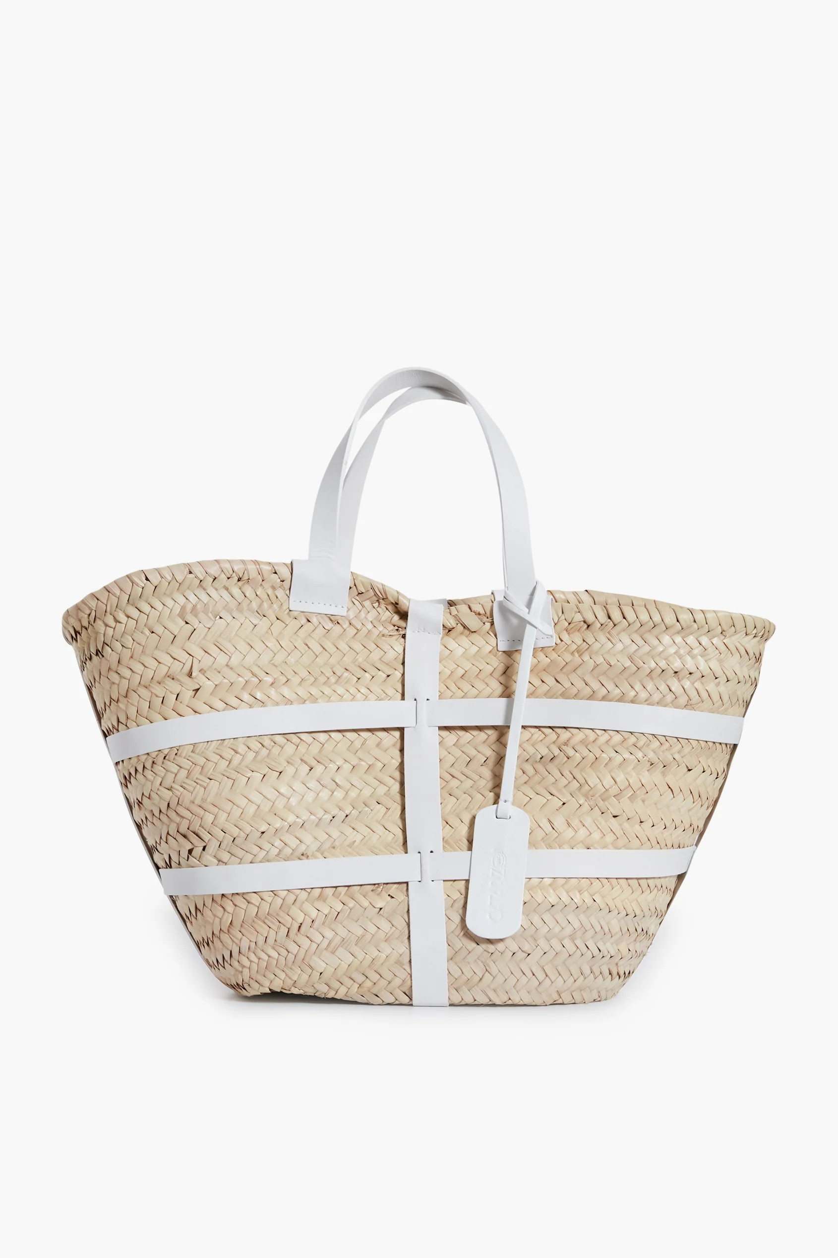 White Greta Straw Tote | Tuckernuck (US)