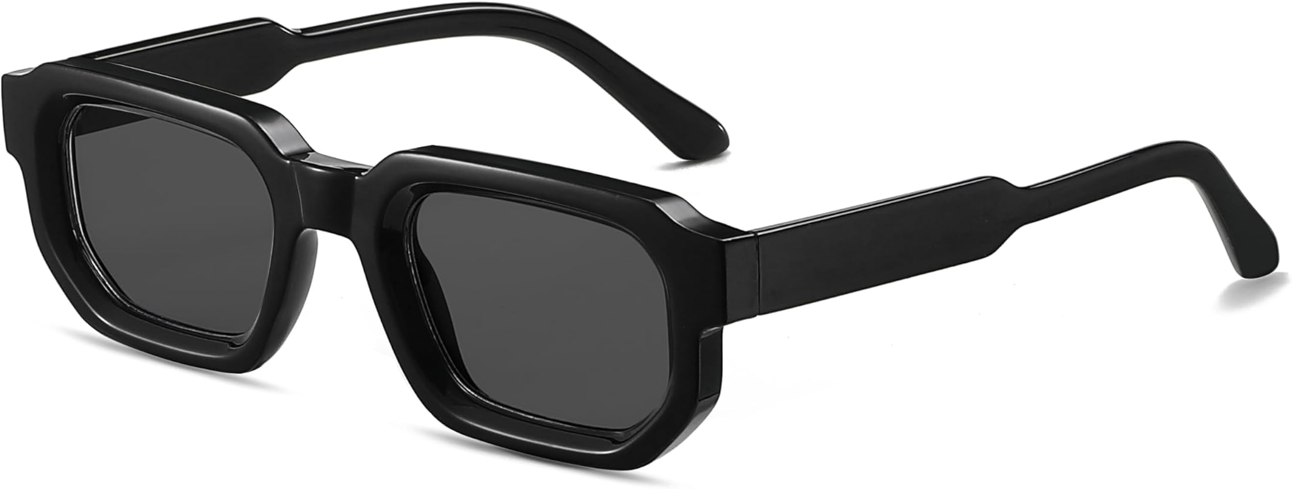 Rectangle Retro Sunglasses for Women Men Vintage Square Sun Glasses Fashion Classic 90s Shades | Amazon (US)
