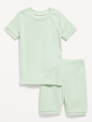 Unisex Snug-Fit Ribbed Pajama Set for Toddler & Baby | Old Navy (US)
