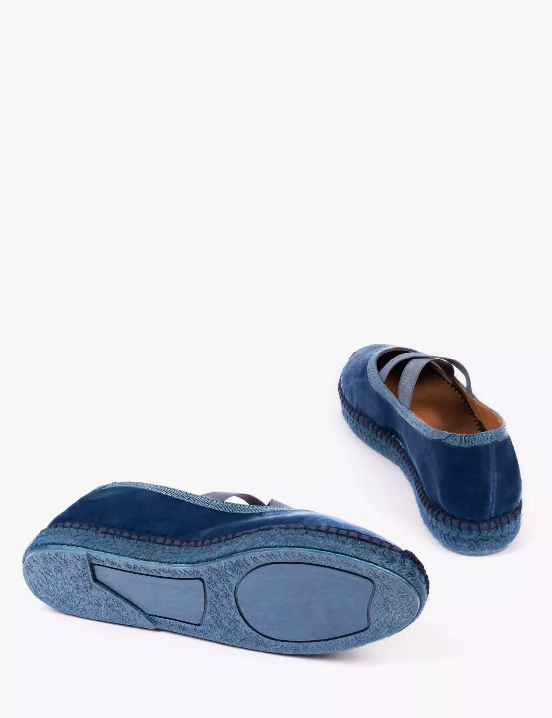 Chico Velvet Espadrille - Denim | Penelope Chilvers