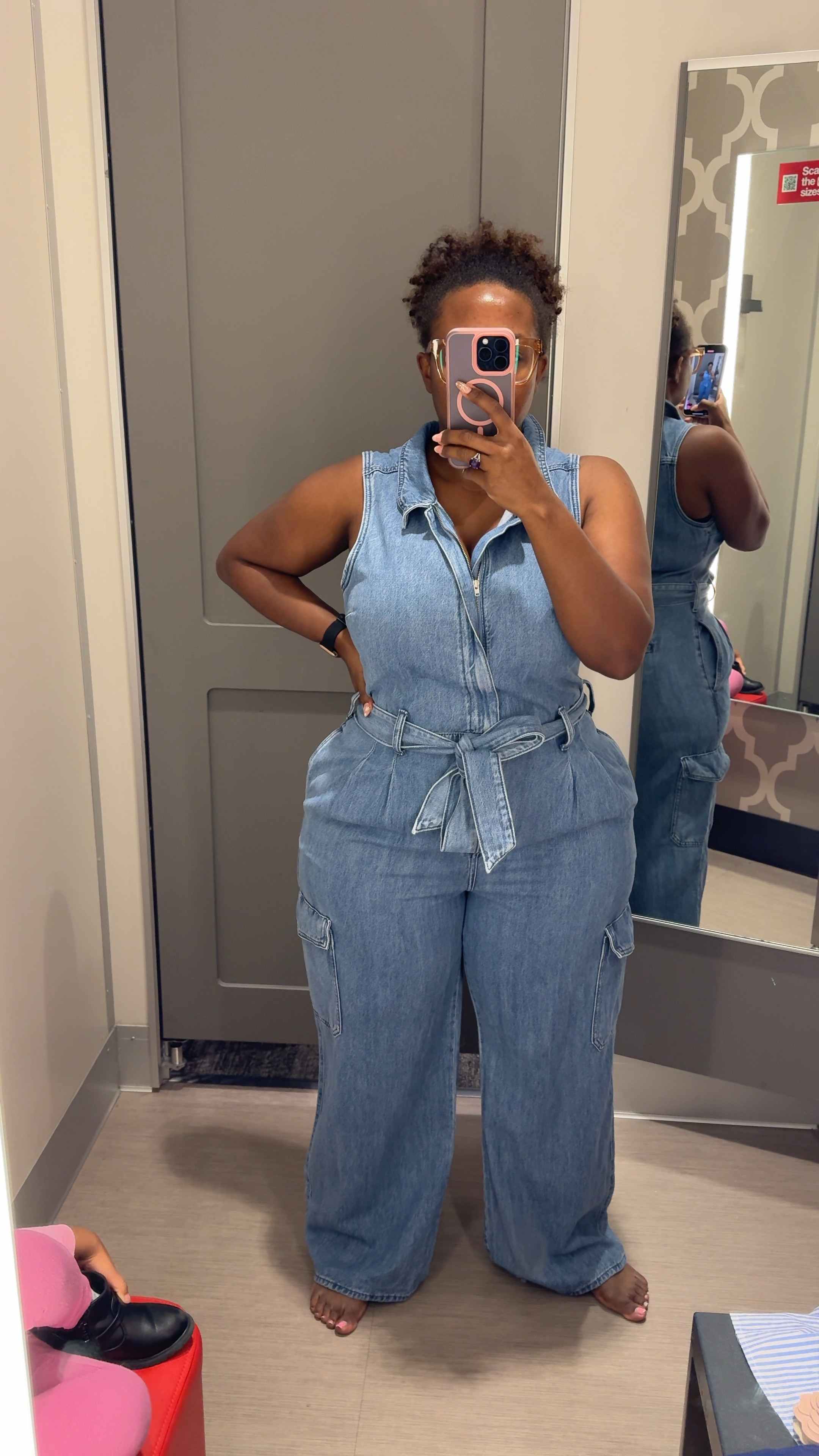 Definitely added the to my vacation outfits for my birthday trip! I’m in love with this denim cargo jumpsuit!! I’d size down because I’m wearing a 16.

#LTKstyletip #LTKmidsize #LTKSeasonal