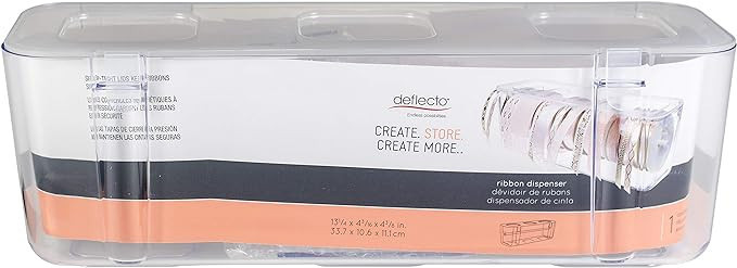 Deflecto Ribbon Dispenser, Clear | Amazon (US)