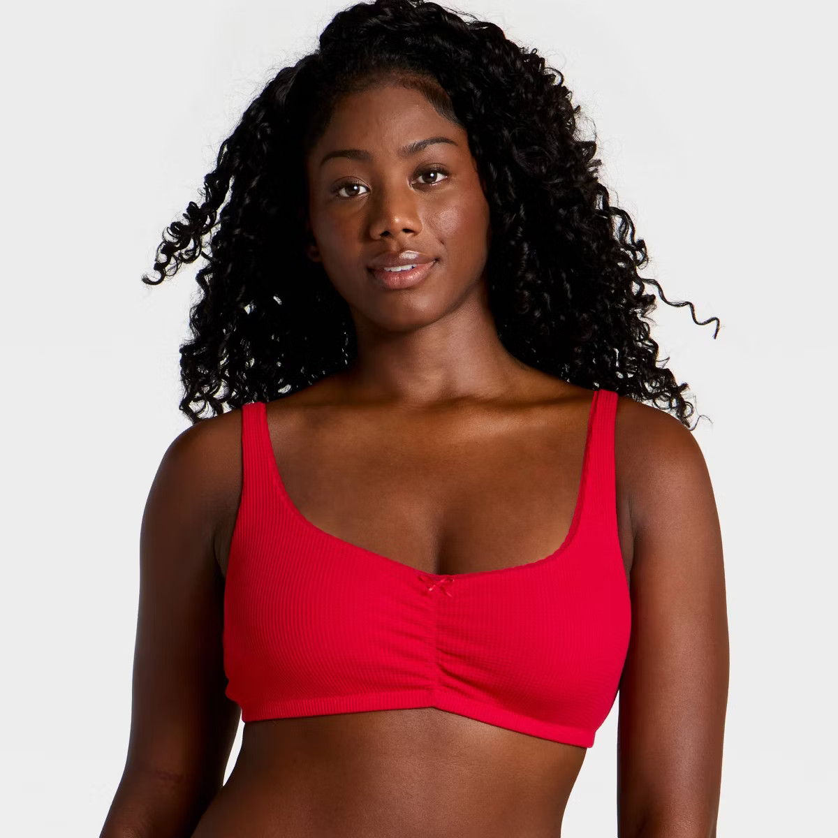 Women's Waffle Ruched Front Bralette - Wild Fable™ | Target